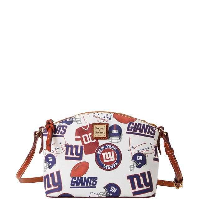 Dooney & Bourke Womens NFL NY Giants Suki Crossbody Coated Cotton Shoulder Bag in White Multi Product Image