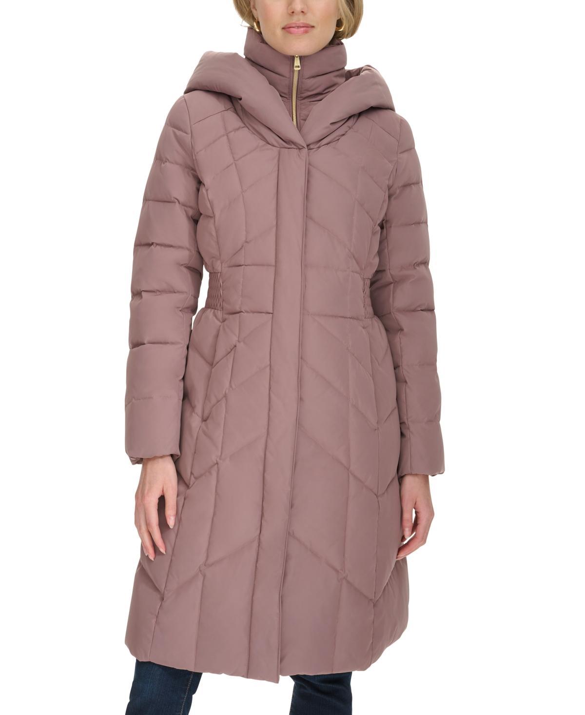 Cole Haan Womens Bibbed Hooded Puffer Coat Product Image