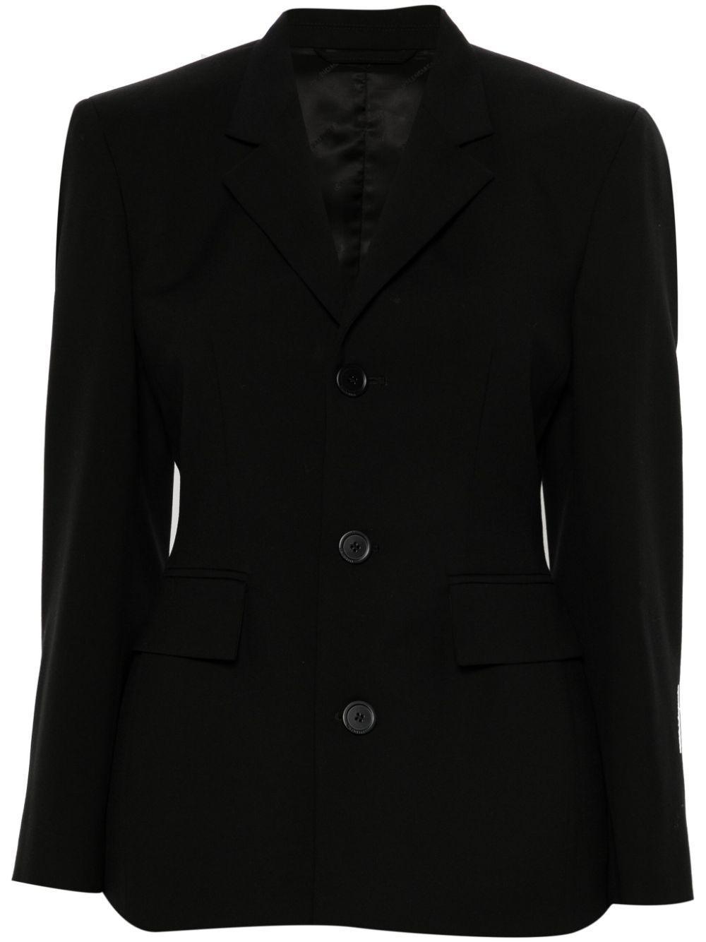 BALENCIAGA Single-breasted Wool Blazer In Black Product Image