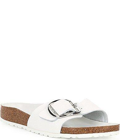 Birkenstock Madrid Big Buckle - Leather Leather) Women's Sandals Product Image