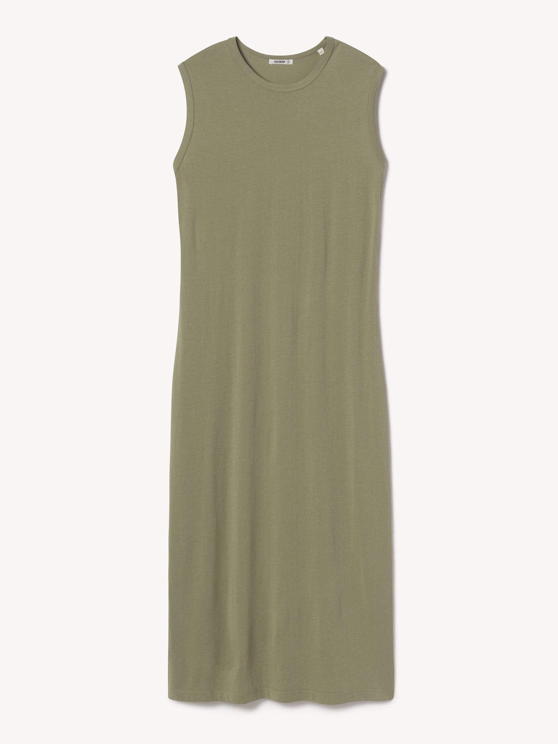 Oak Moss Pima Muscle Tank Dress Product Image