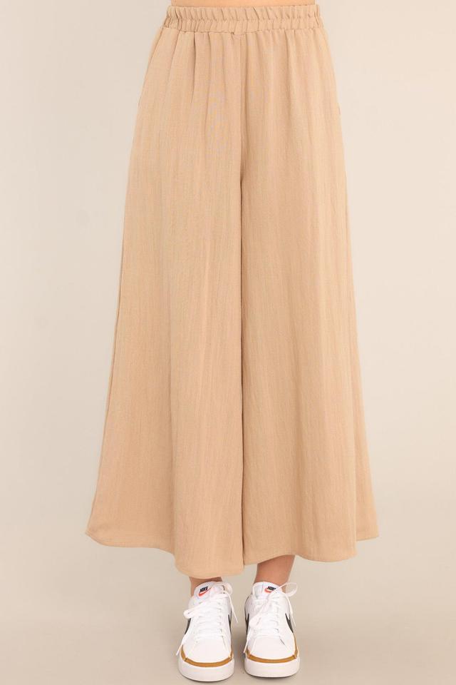 Timeless Threads Tan Cropped Pants Product Image