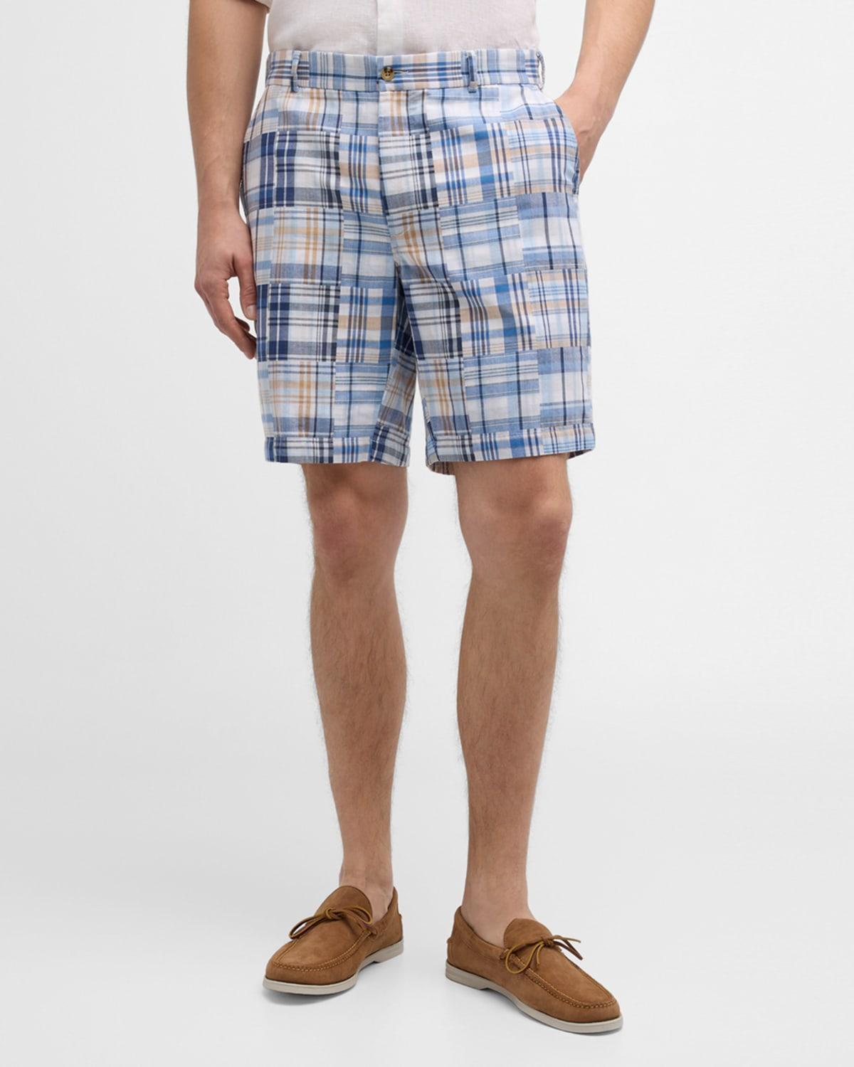 Mens Crown Cabana Madras Cotton Shorts Product Image