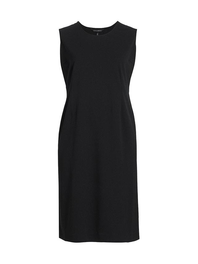 Womens Sleeveless Crepe Midi-Dress Product Image