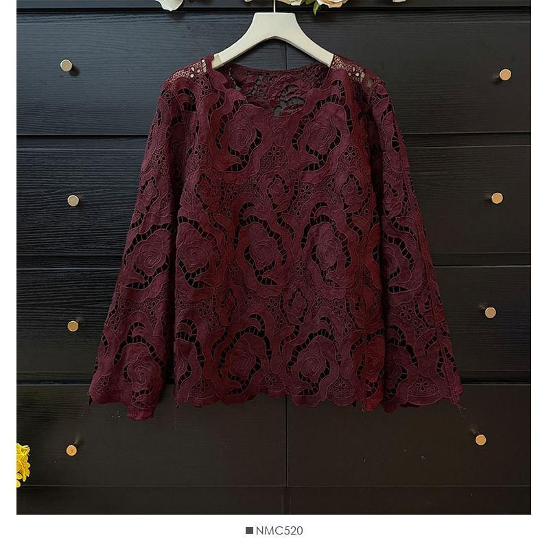 Jacquard Loose Cape Top Product Image