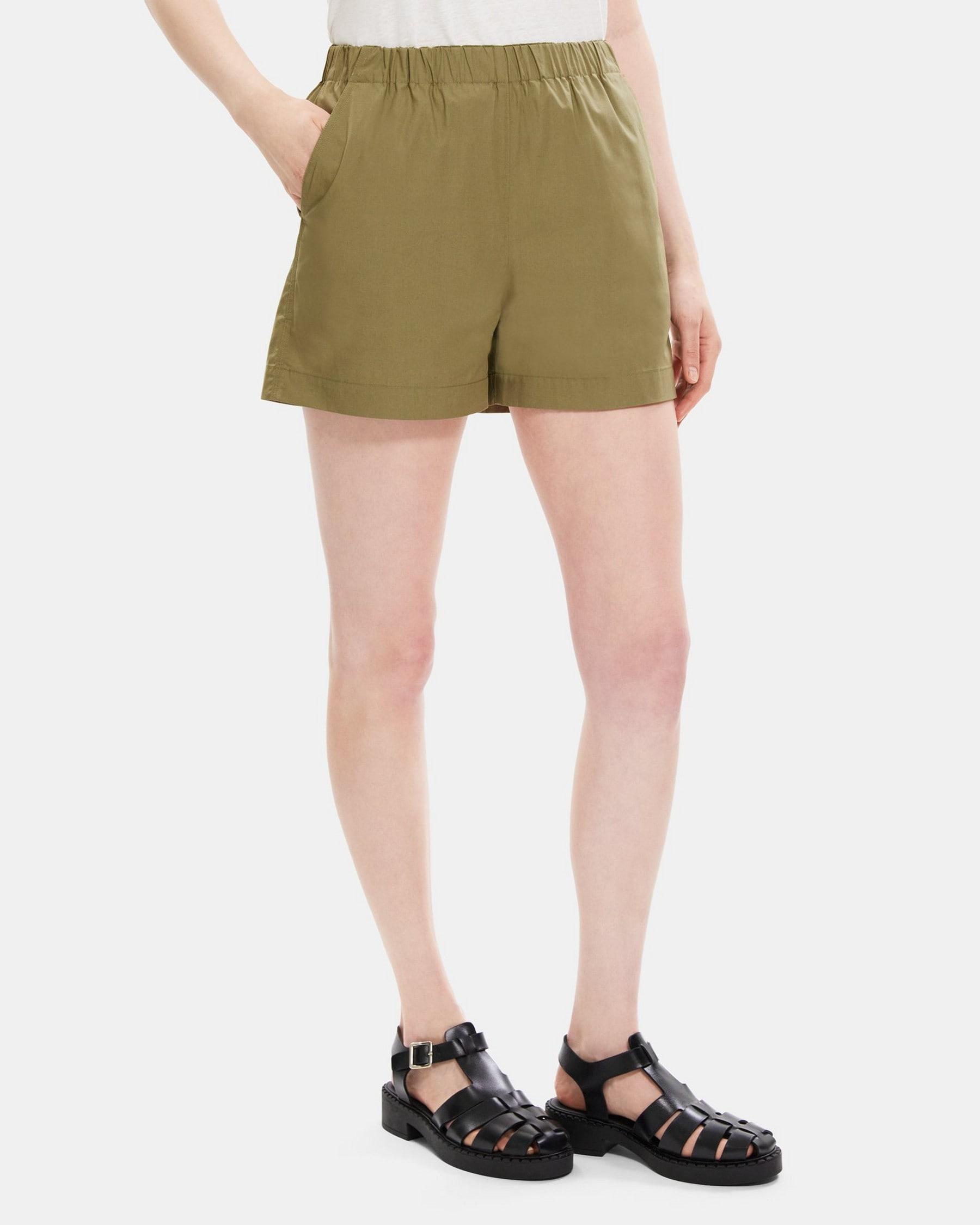 Pull-On Short in Cotton Poplin Product Image