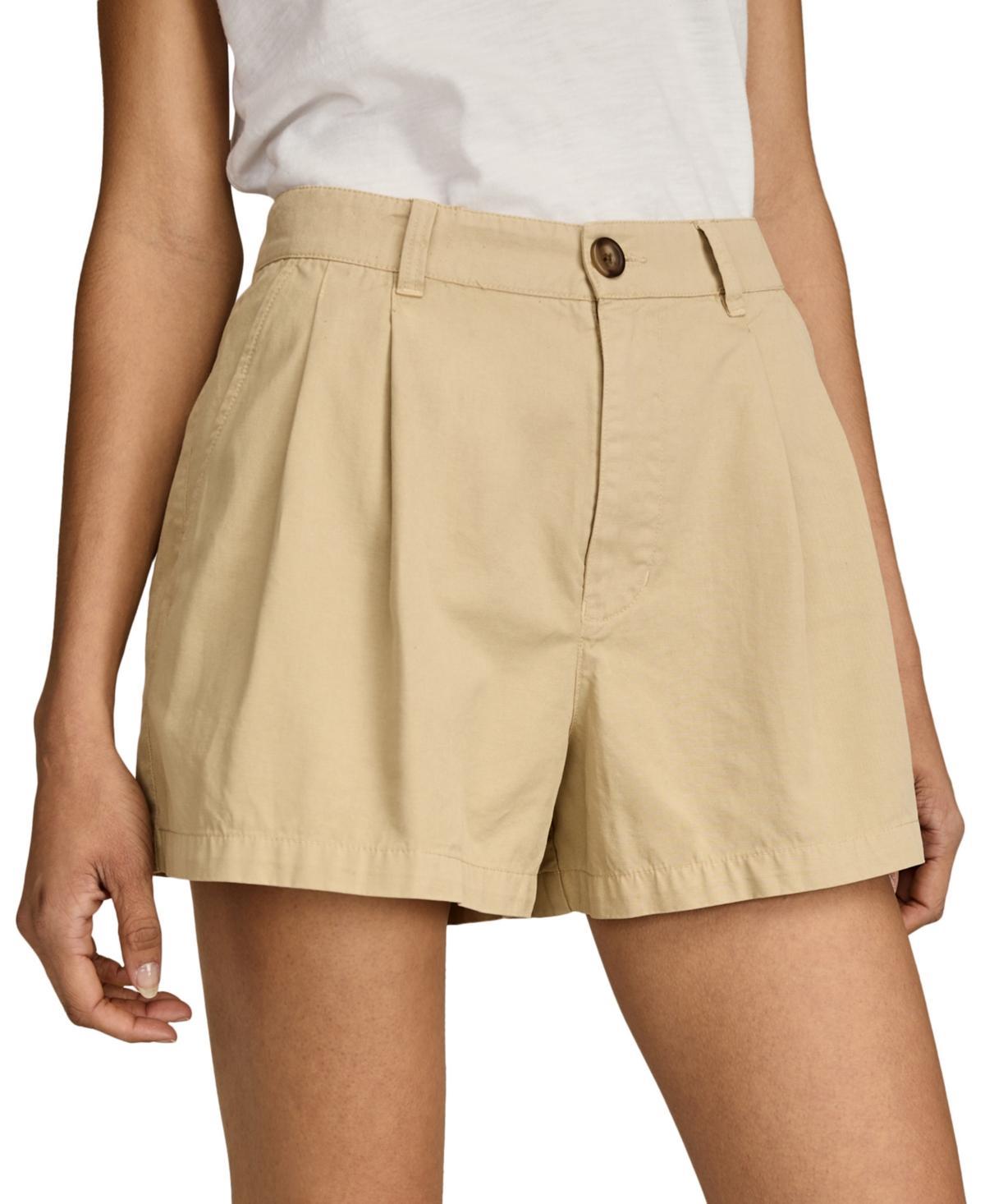 Lucky Brand Womens Rumpled Wide-Leg Chino Shorts product image