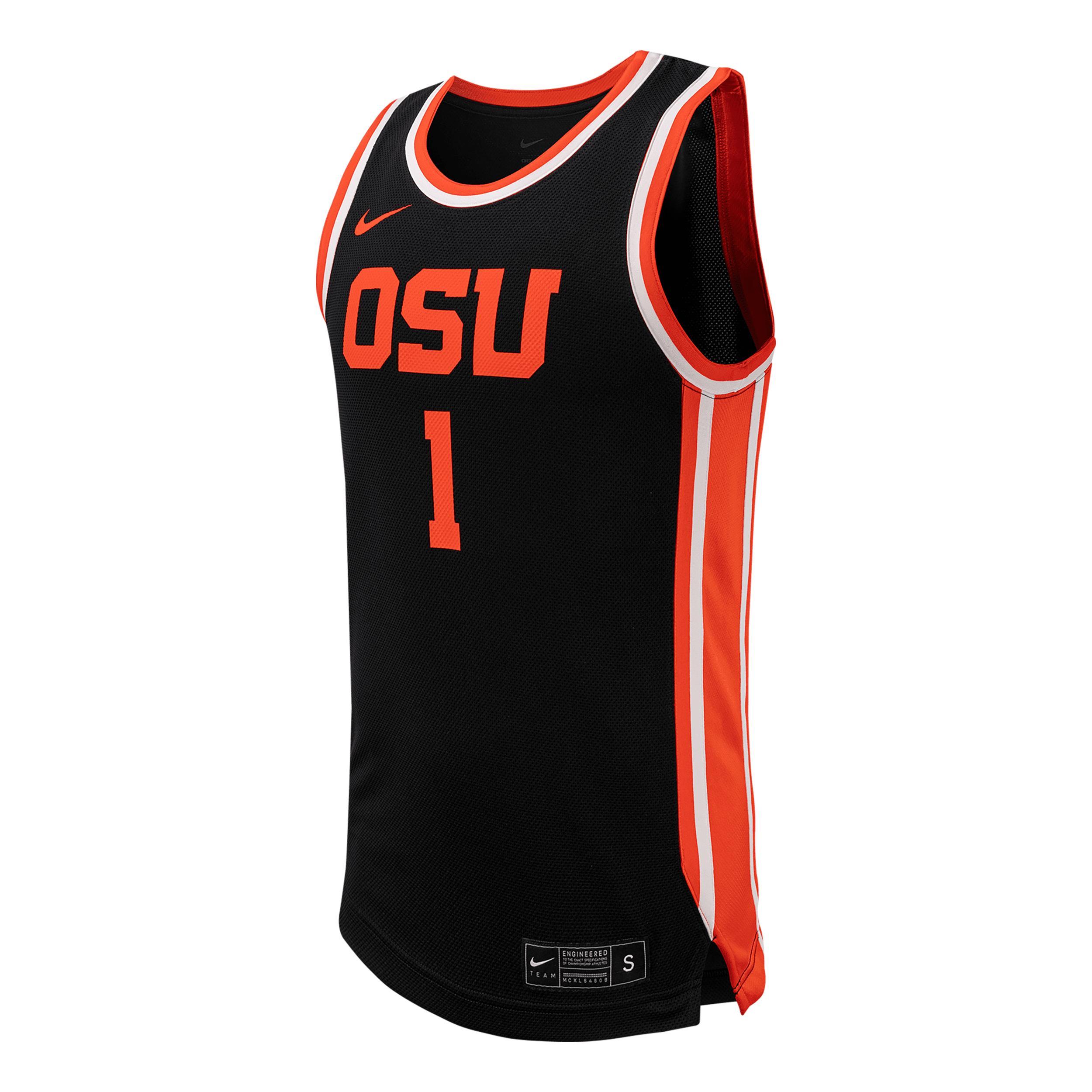 Mens Nike #1 Oregon State Beavers Replica Basketball Jersey Product Image