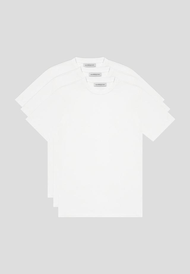 Éternel Slim Fit Luxe T-Shirt 3 Pack - White Male Product Image