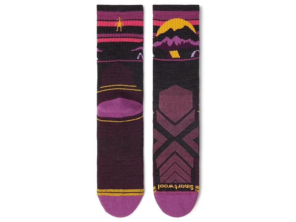 Smartwool Hike Light Cushion Mountain Moon Crew (Charcoal) Women's No Show Socks Shoes Product Image