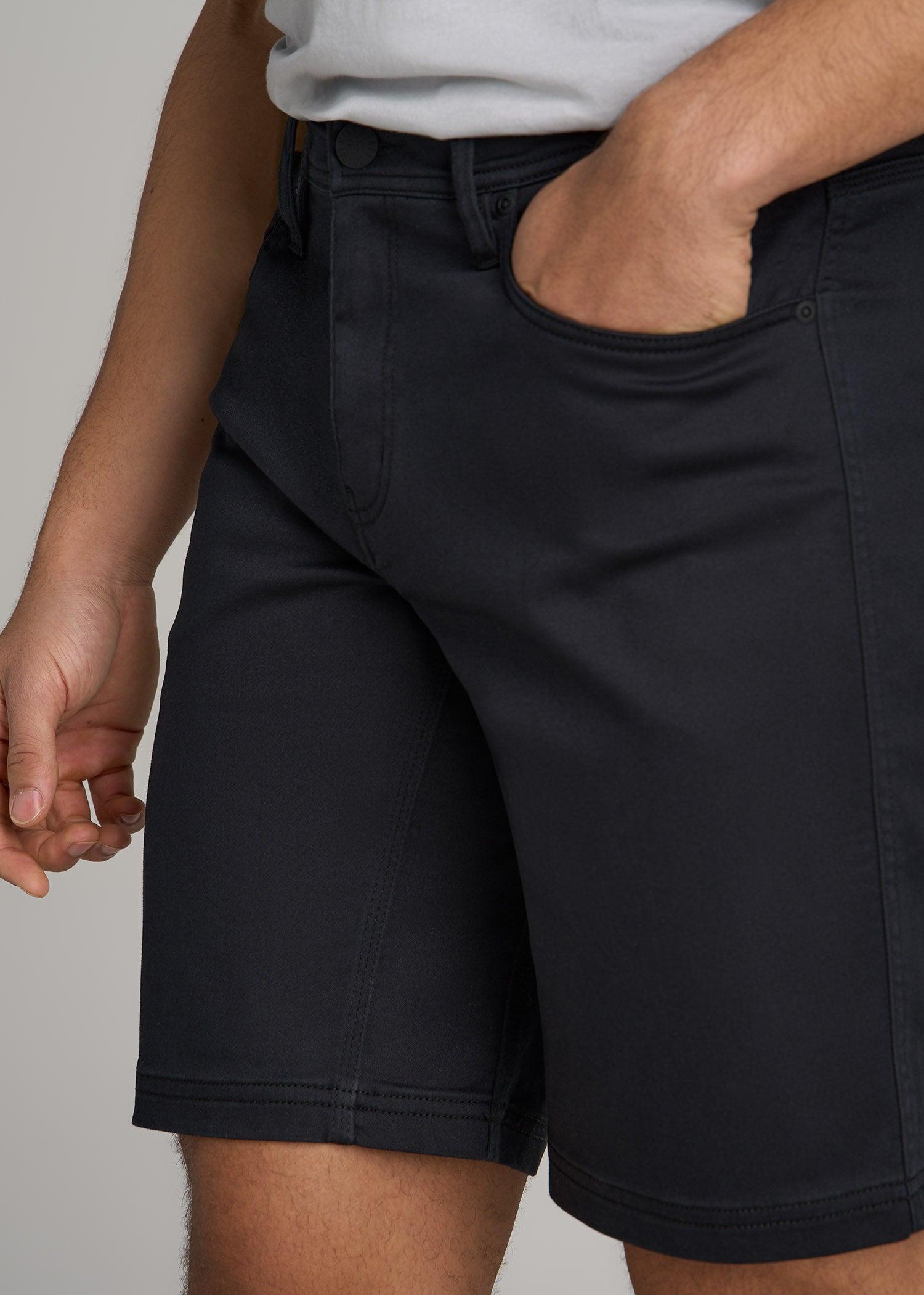 Everyday Comfort 5 Pocket Short for Tall Men in Black Product Image