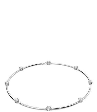 Womens Constella Rhodium-Plated & Crystal Necklace Product Image