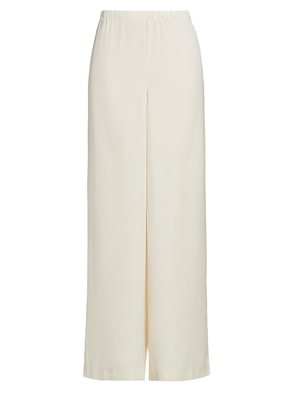 Womens Ivory Olivia Wide-Leg Pants product image