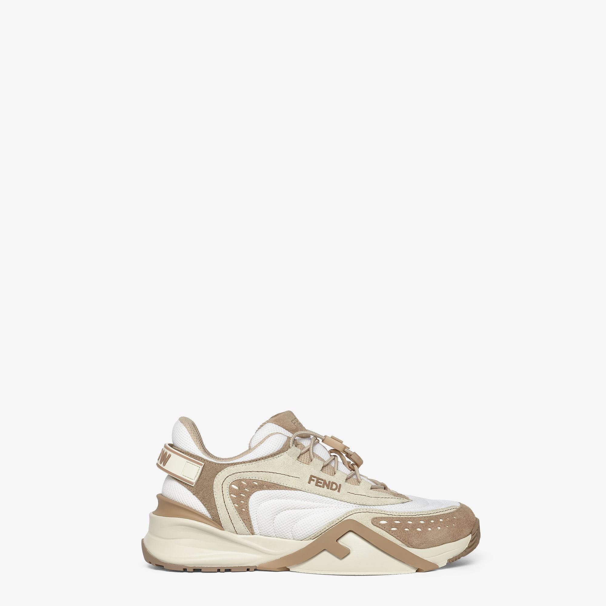 Fendi FlowBeige mesh and suede low tops product image