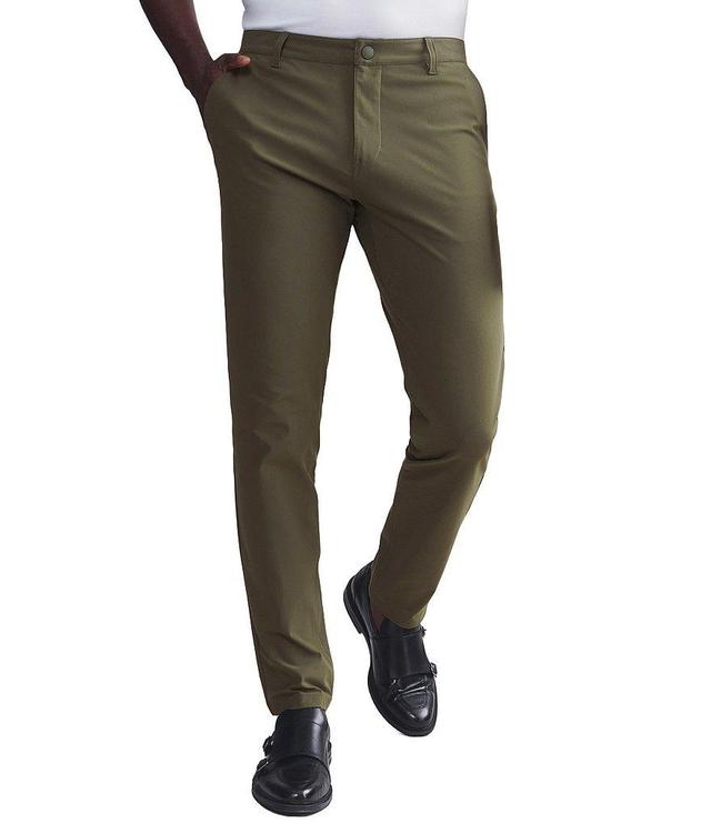 RHONE Slim Fit Flat Front Commuter Stretch Pants Product Image