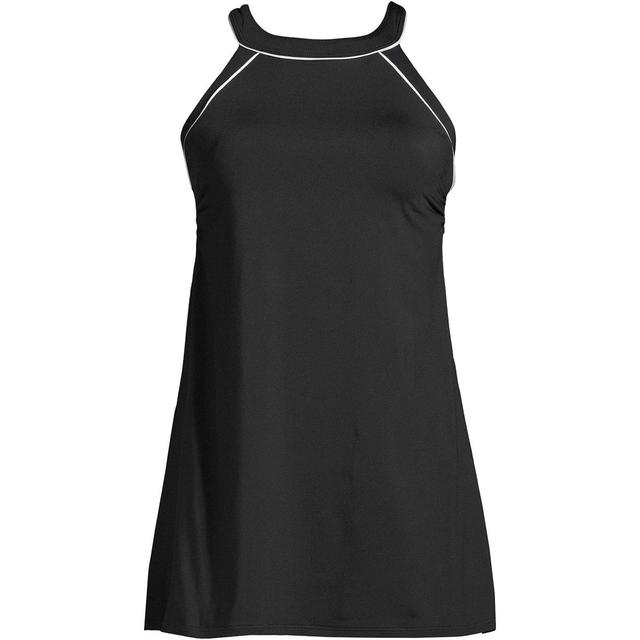 Women's D-Cup High Neck Swim Dress One Piece Swimsuit Adjustable Straps Product Image