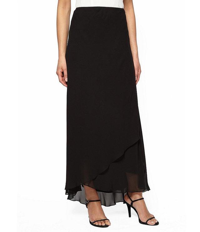 Alex Evenings Chiffon Tulip Hem Maxi Skirt Product Image