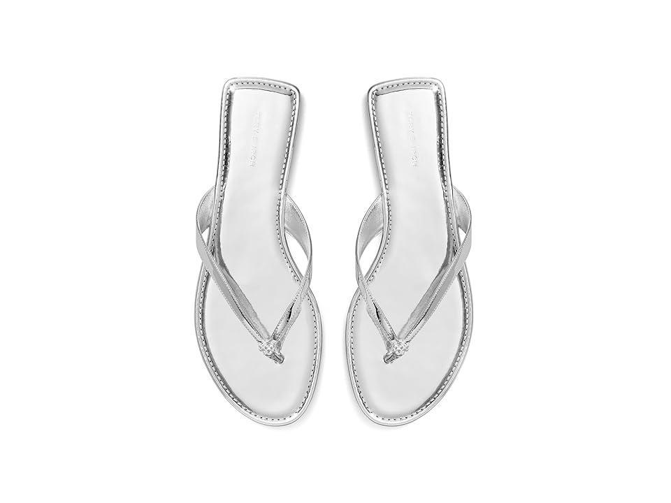 Tory Burch Classic Flip-Flop (Argento) Women's Shoes Product Image