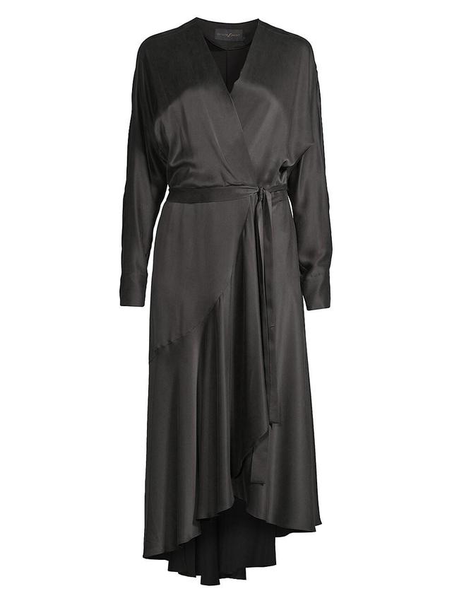 Womens Grace Silk Wrap Midi-Dress Product Image