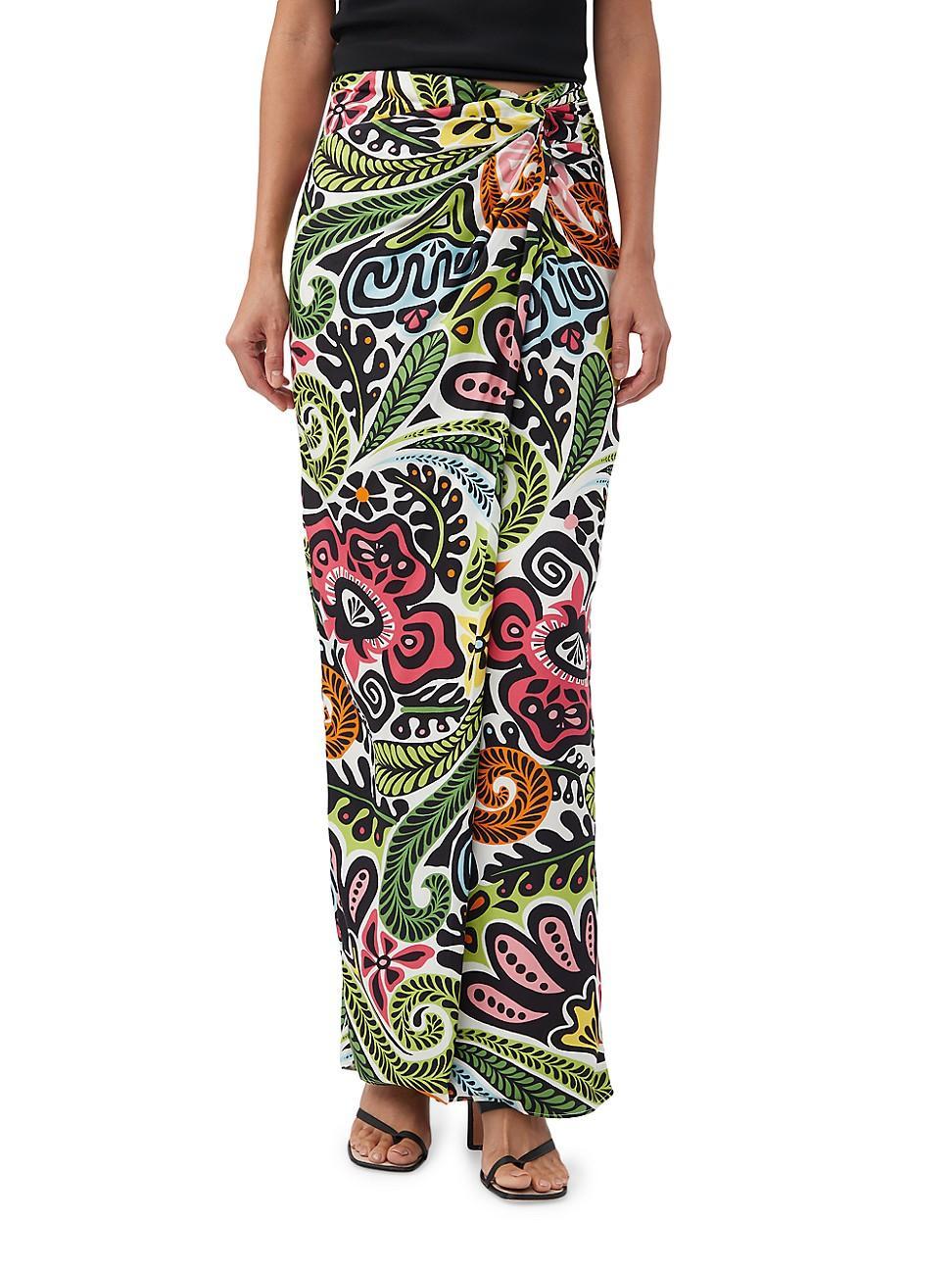 Womens Alodia Tropical Wrap Skirt Product Image