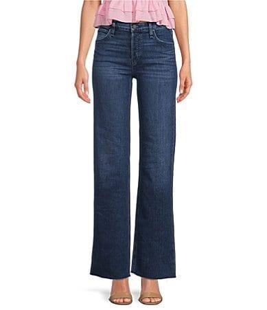 Hudson Womens Rosie High Rise Wide Leg Jeans - Dover Product Image