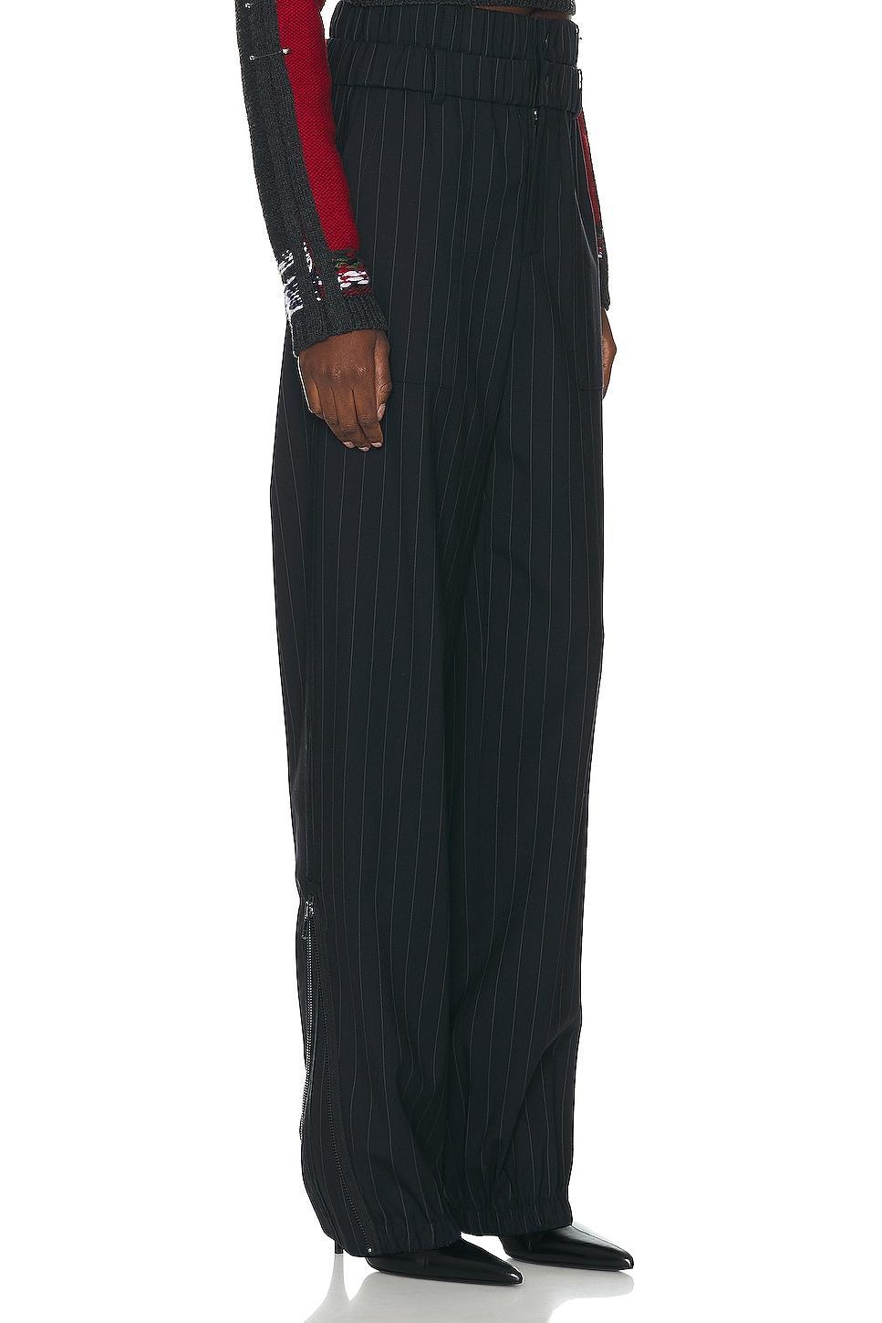 Monse Pinstripe Double Waistband Jogger Pant Charcoal. (also in 4). Product Image