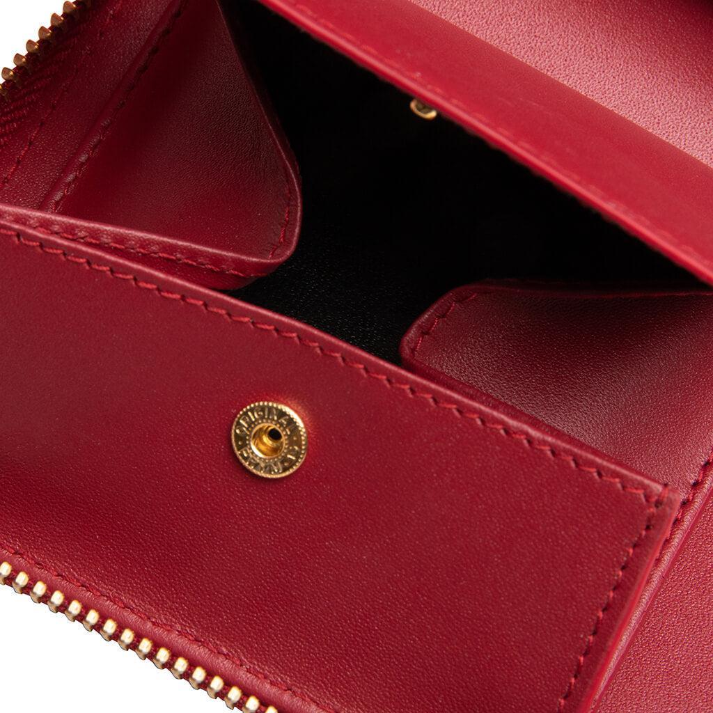 Comme des Garcons SA210E-A Embossed Wallet - Red Male Product Image