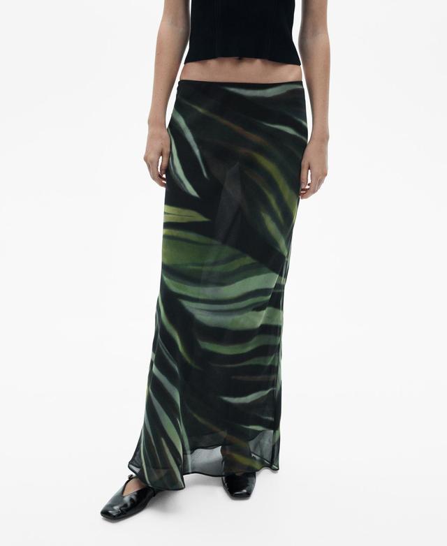 Mango Womens Printed Long Skirt Product Image