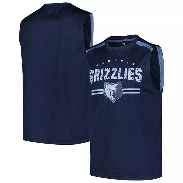 Fanatics Mens Navy Memphis Grizzlies Birdseye Muscle Tank Top Product Image