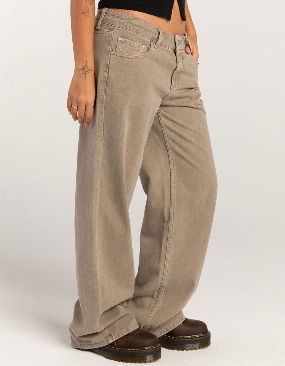 RSQ Womens Low Rise Twill Baggy Jeans Product Image