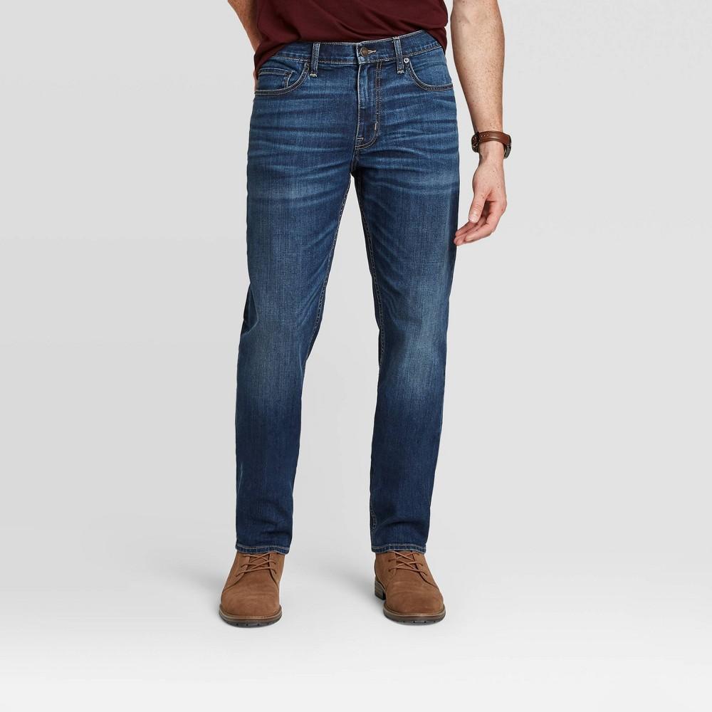 Mens Athletic Fit Jeans - Goodfellow & Co Dark Wash 32x32 Product Image