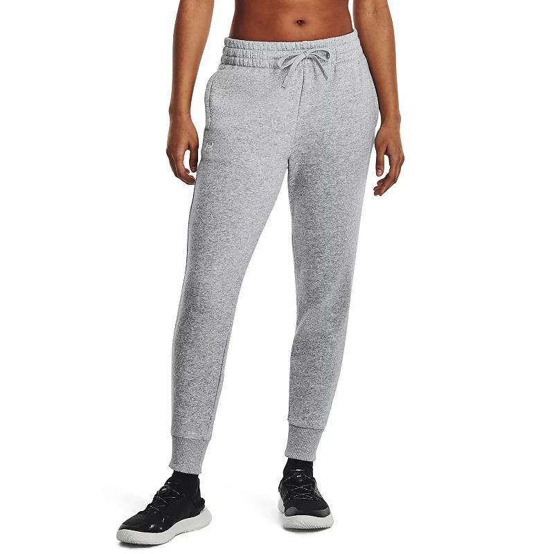 Womens Under Armour Rival Fleece Joggers Grey Product Image