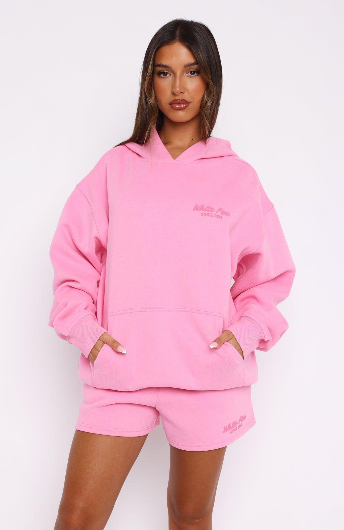 Leisure Edition Oversized Hoodie Pink Product Image