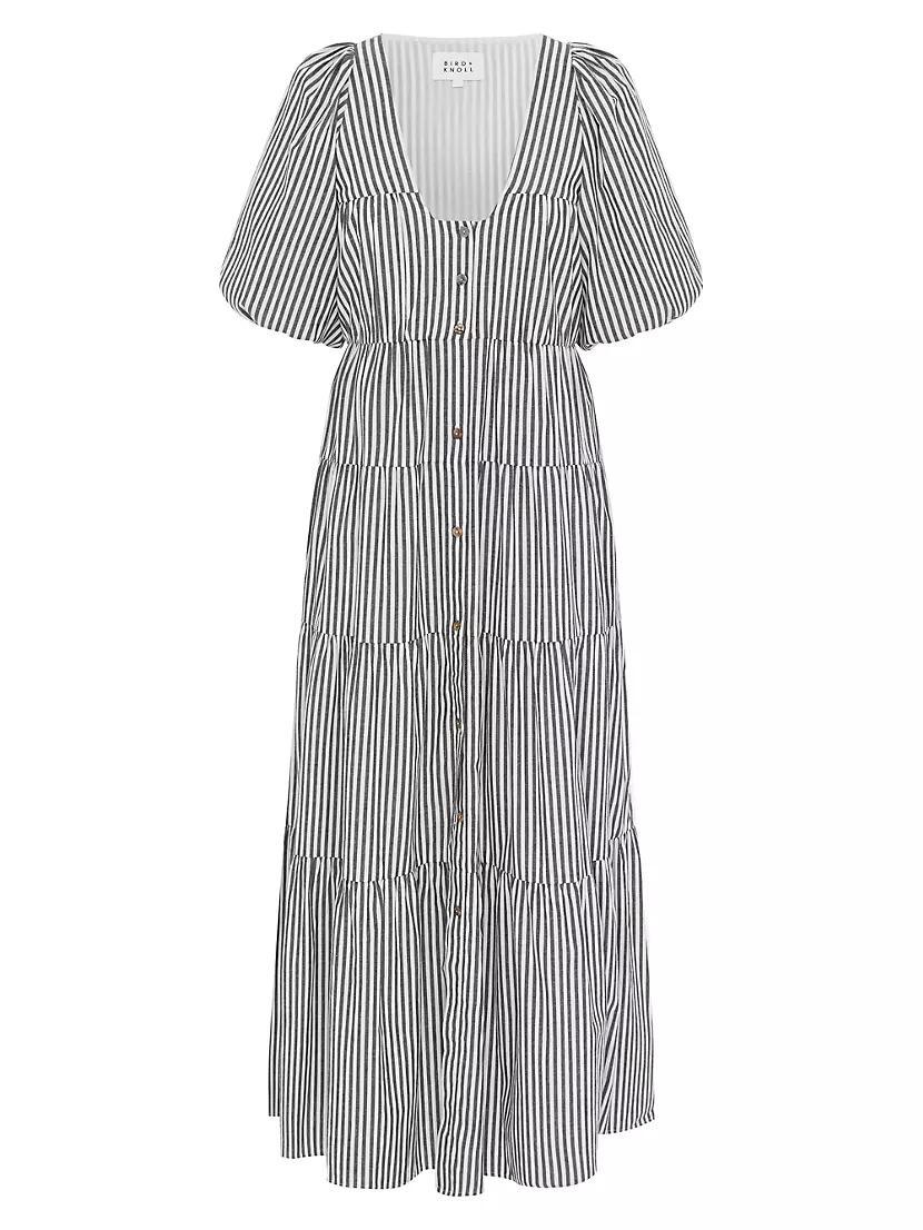 Cecci Cotton Stripe Maxi Dress Product Image