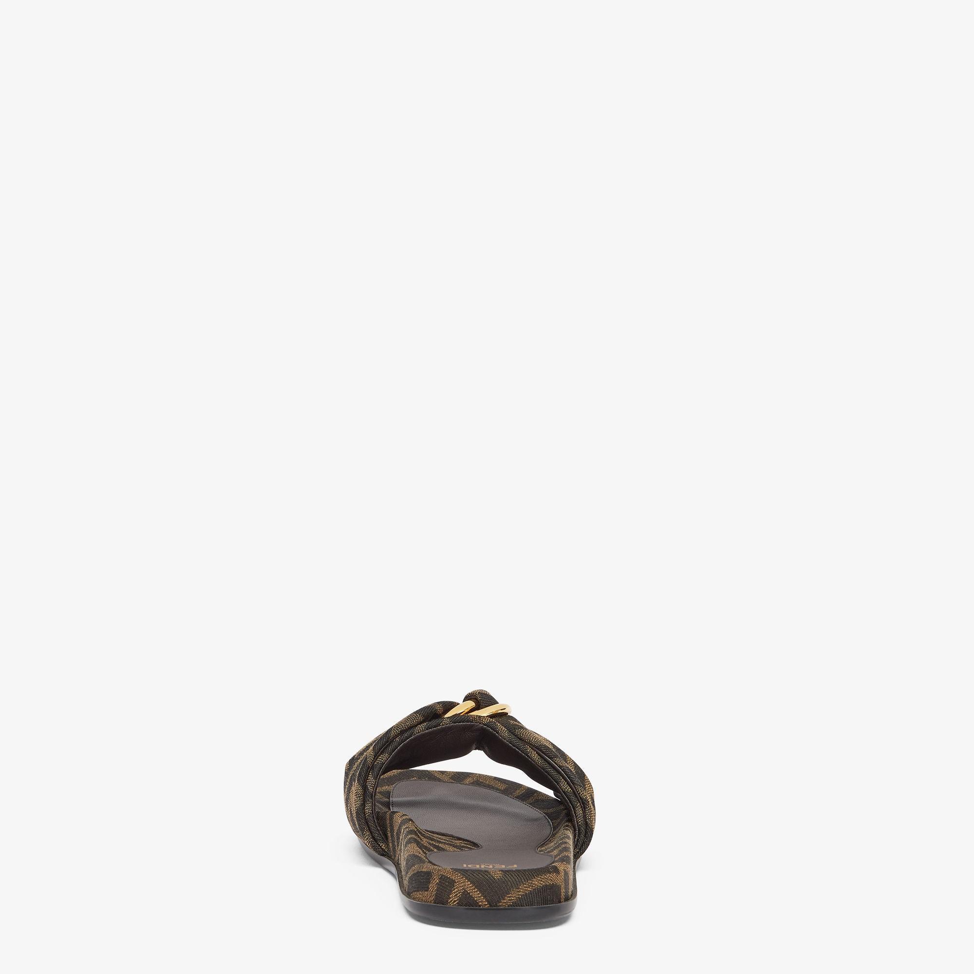 Fendi FeelBrown FF jacquard slides Product Image