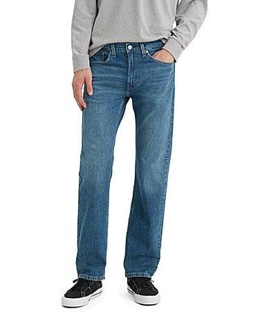 Mens Levis 505 Regular Fit Eco-Ease Stretch Jeans Product Image