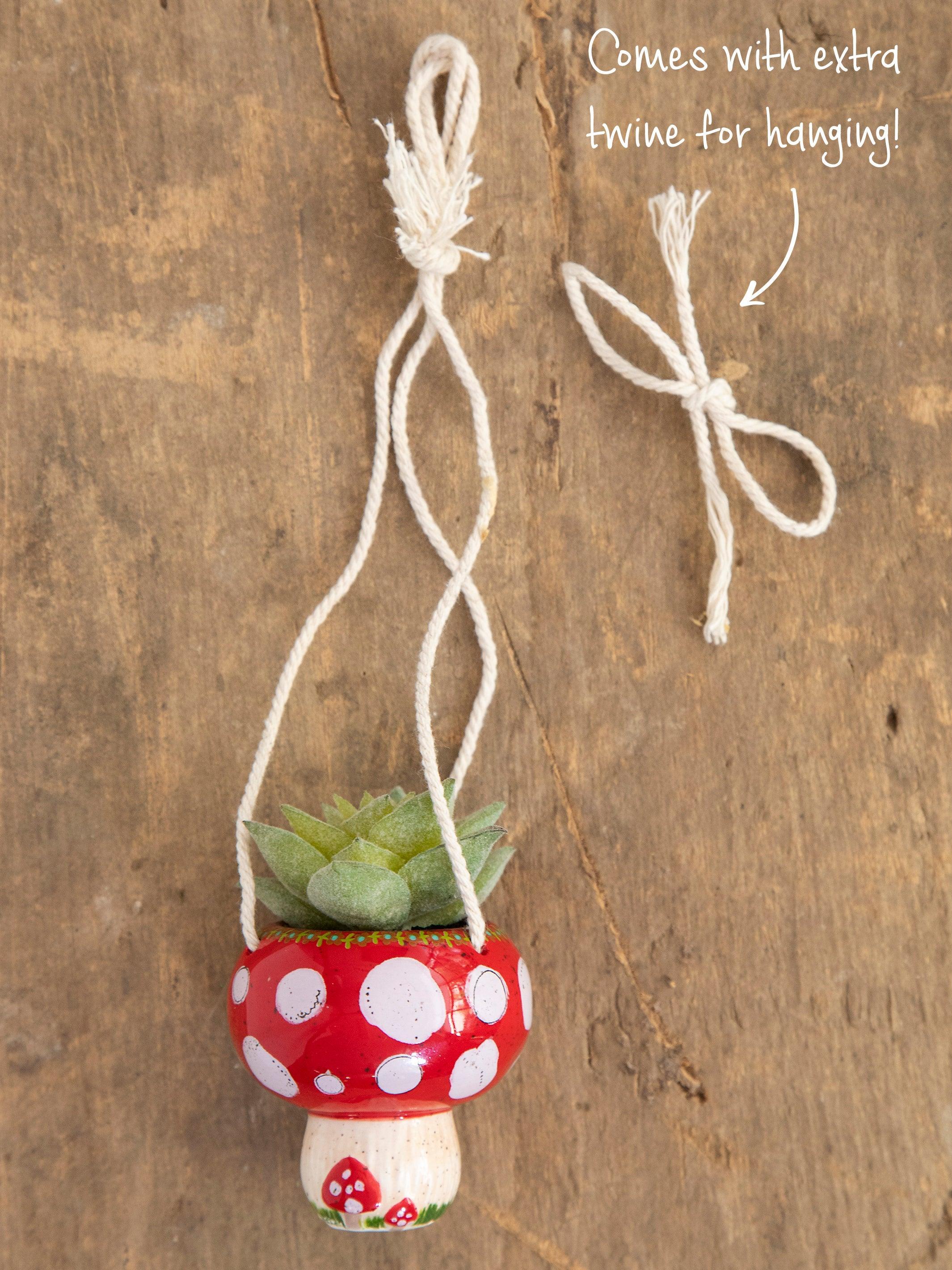 Faux Succulent Car Charm - Mushroom Product Image