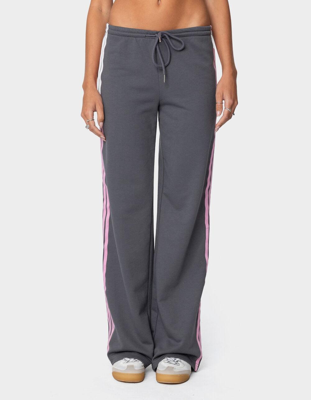 EDIKTED Averie Contrast Striped Sweatpants Product Image