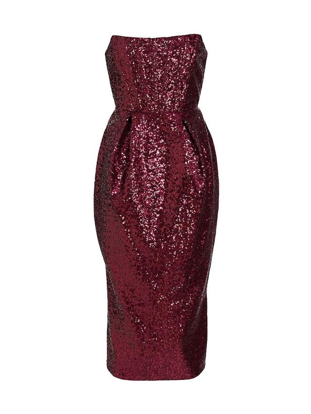 Womens Maraya Strapless Sequin-Embroidered Dress Product Image