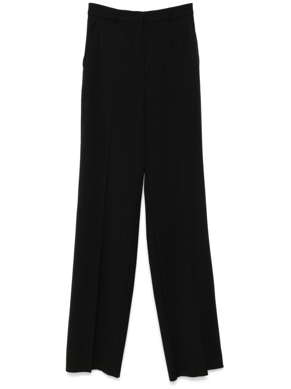 MAX MARA Virgin Wool Trousers In Black Product Image