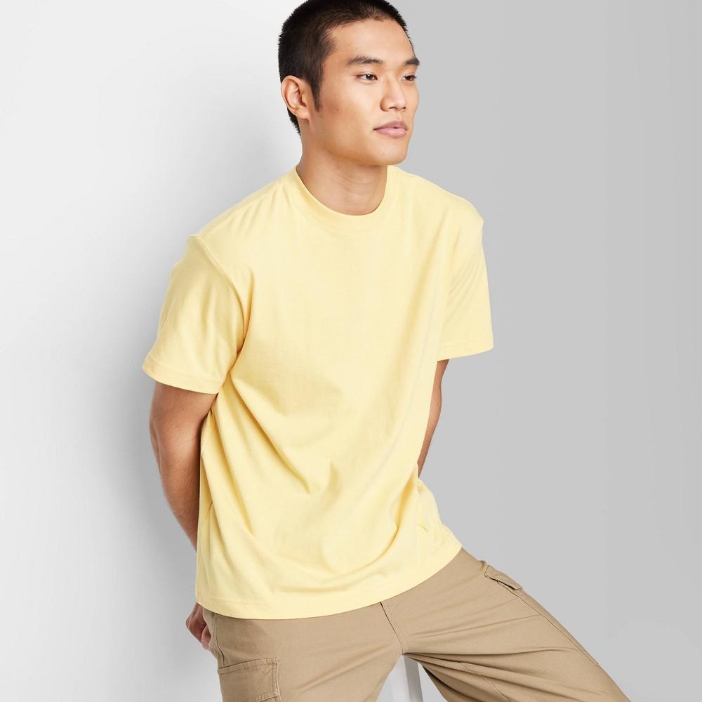 Mens Short Sleeve Crewneck T-Shirt - Original Use Yellow XXL Product Image