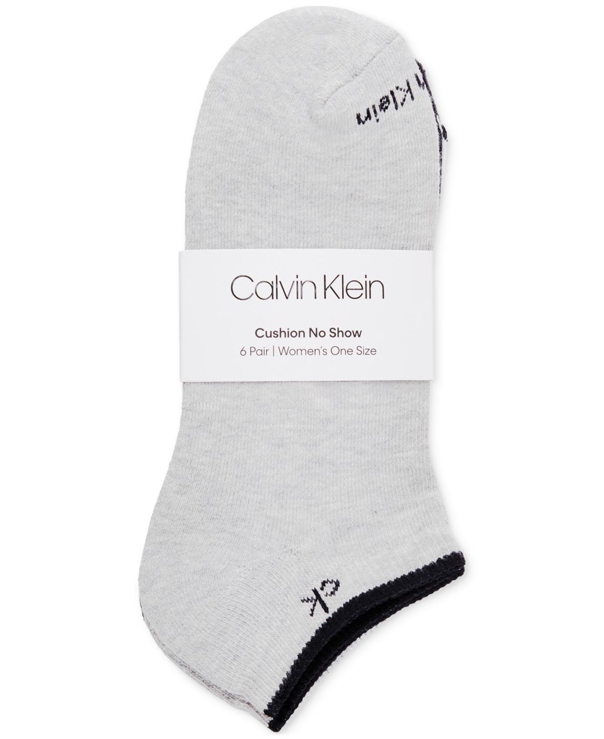 Calvin Klein Womens 6-Pk. Performance Cushion No-Show Socks Product Image