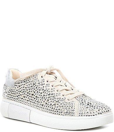 Womens Lift Platform Crystal Sneakers Product Image