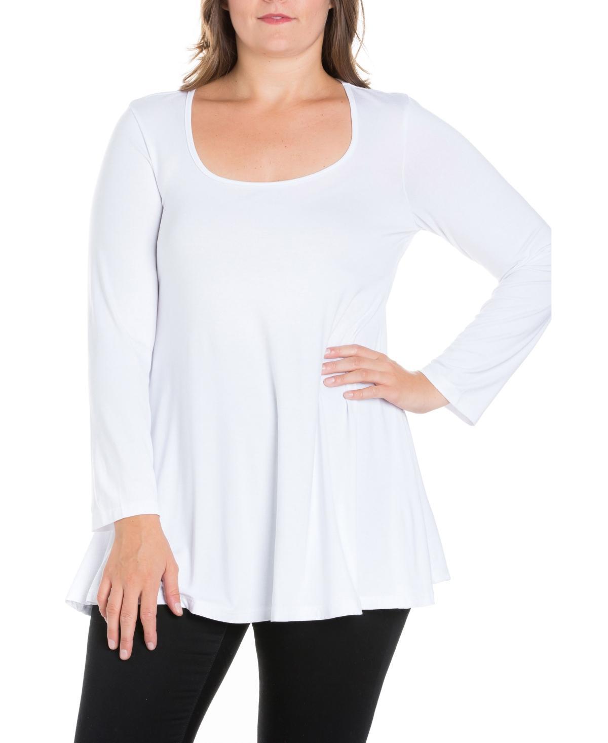 Womens Plus Size Poised Swing Tunic Top Product Image