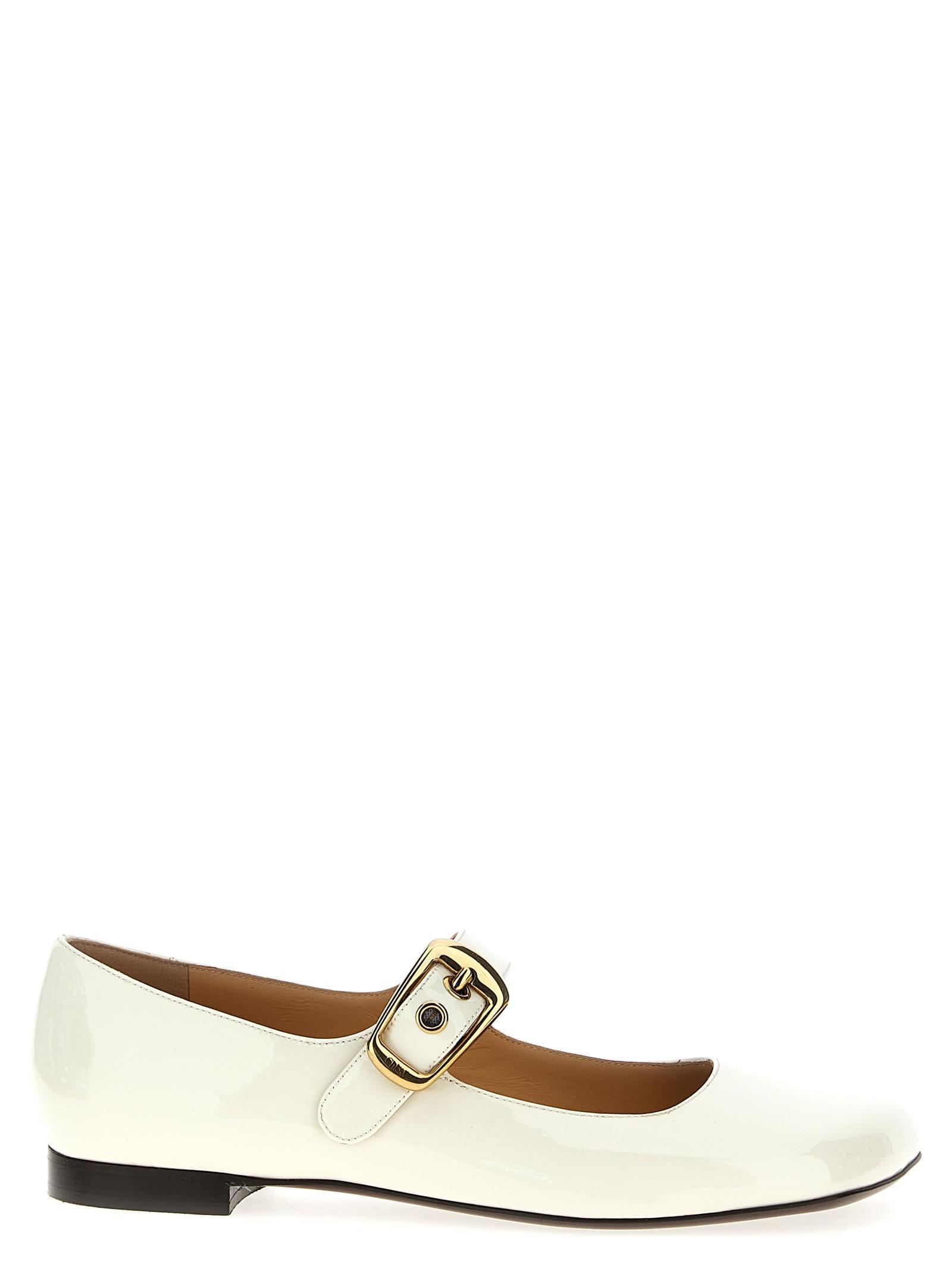 Polly Ballet Flats In White Product Image