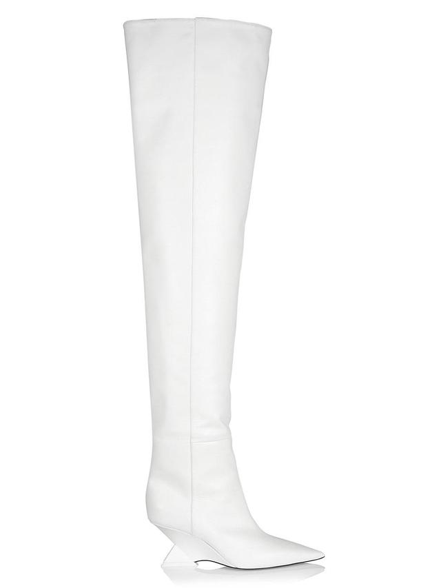 Womens Cheope 60MM Leather Knee-High Boots Product Image