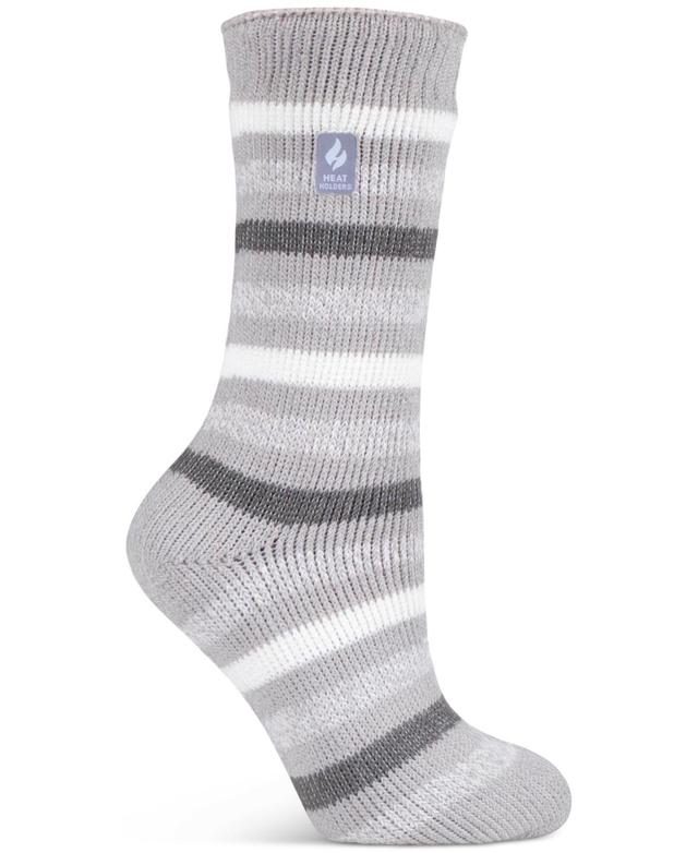 Heat Holders Womens Rosebud Multi Twist Stripe Crew Socks Product Image