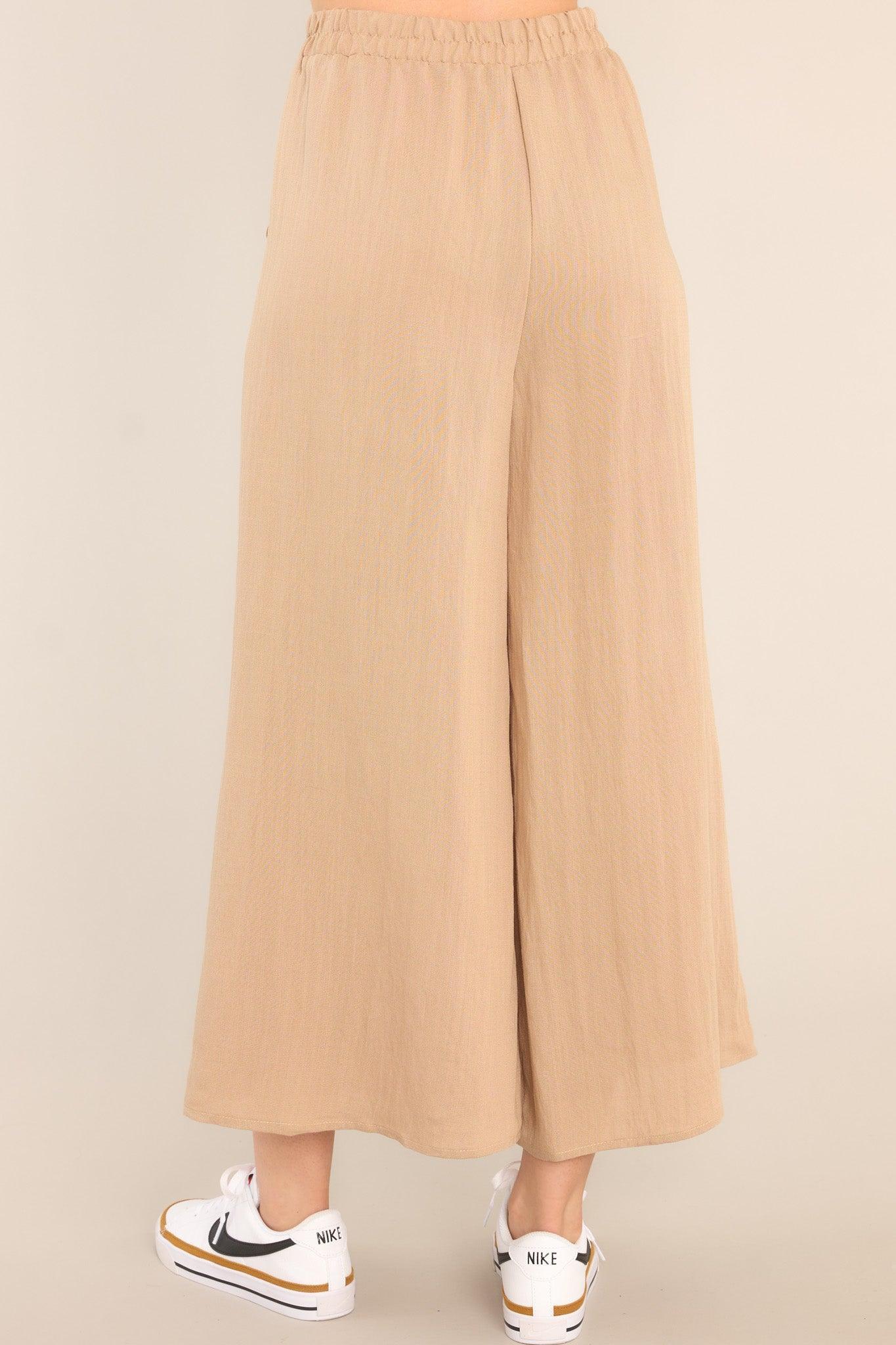 Timeless Threads Tan Cropped Pants Product Image