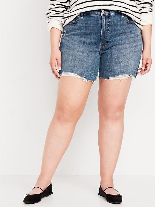 High-Waisted OG Jean Shorts -- 5-inch inseam Product Image