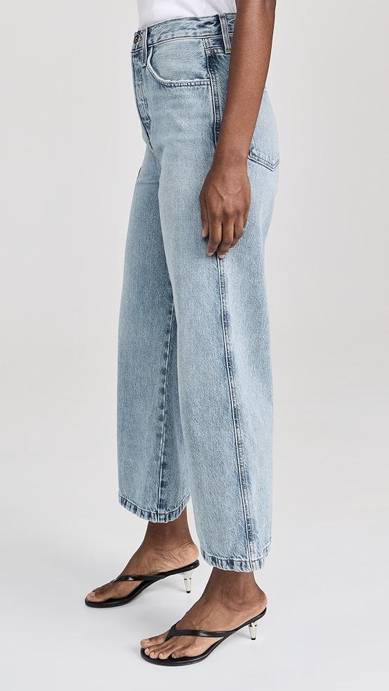 Favorite Daughter The Masha Super High Rise Wide Leg Crop Jeans | Shopbop Product Image